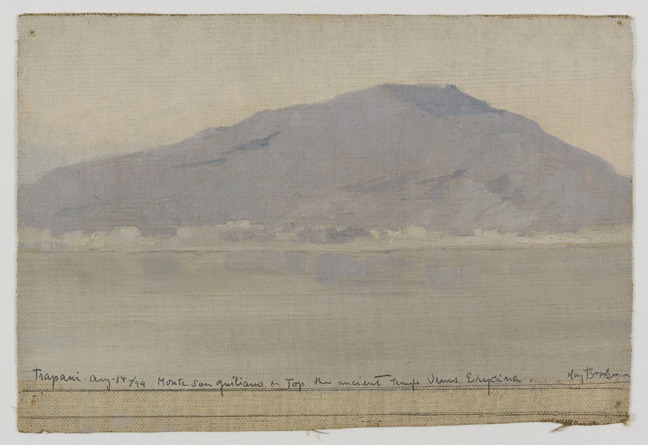 Trapani, Monte San Giuliano (Sicília), em 1899 (óleo sobre tela) de Henry Brokman Knudsen