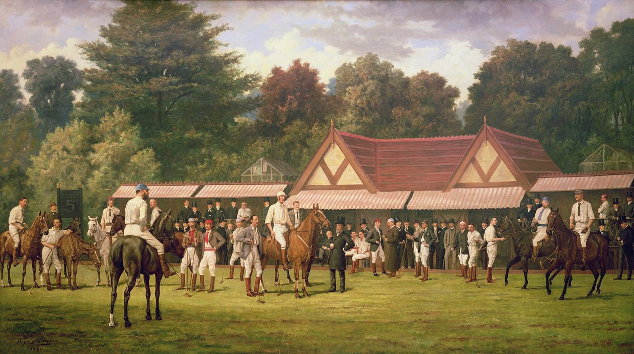Polo em Hurlingham, 1890 de Henry Brooks