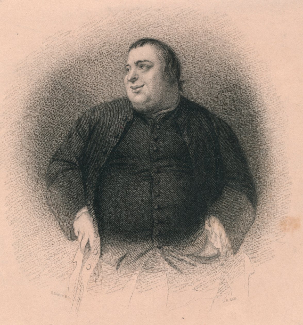 Francis Grose, 1731-1791, século XIX de Henry Bryan Hall I