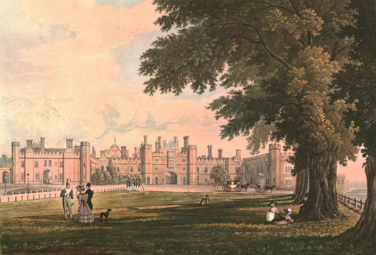 Palácio de Hampton Court, c1827. de Henry Bryan Ziegler