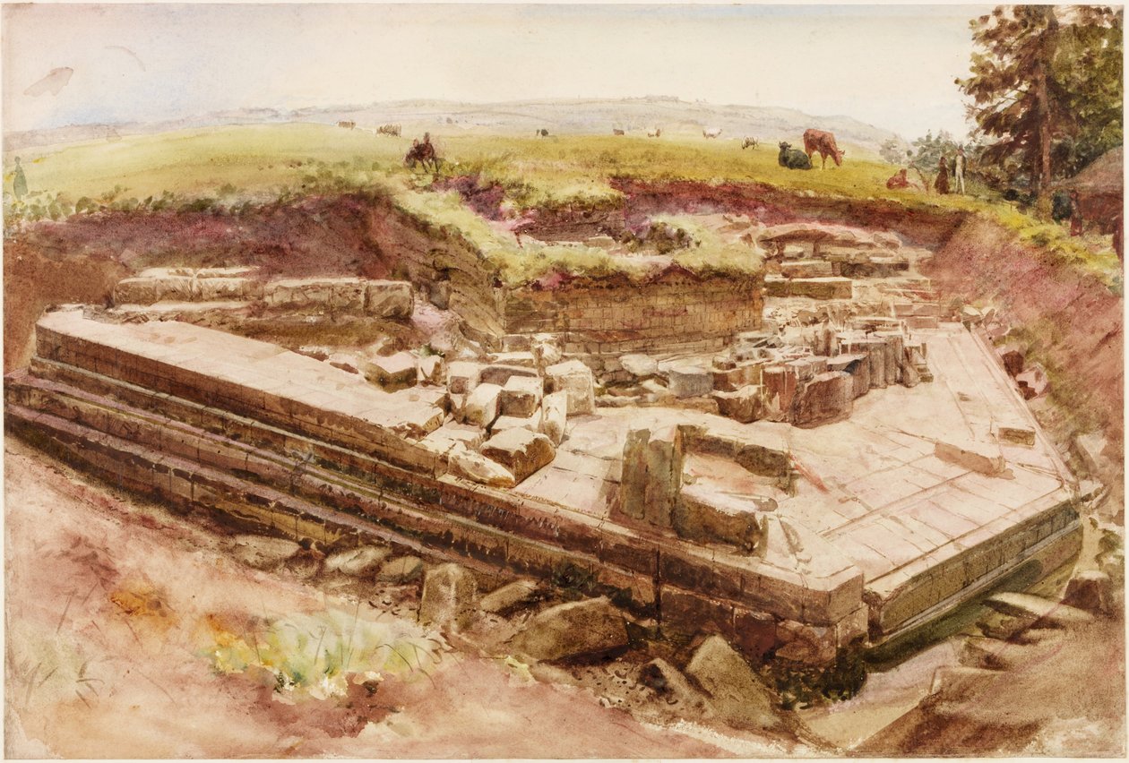 Cilíndrico, ou Céster (guache, lápis e aguarela sobre papel) de Henry Burdon Richardson