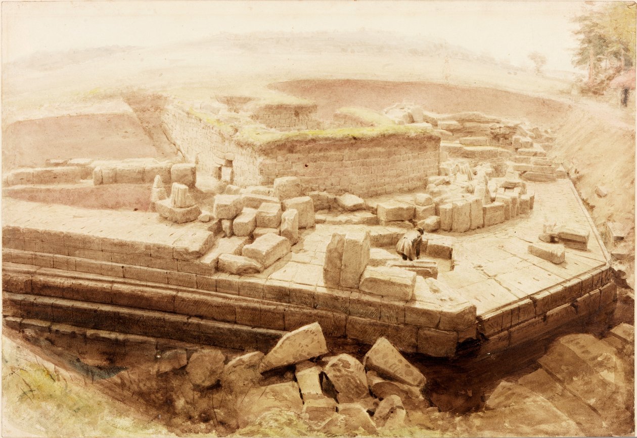 Cilíndrico, ou Céster (guache, lápis e aguarela sobre papel) de Henry Burdon Richardson