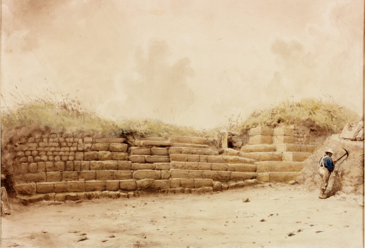 Housesteads (bodycolour) de Henry Burdon Richardson