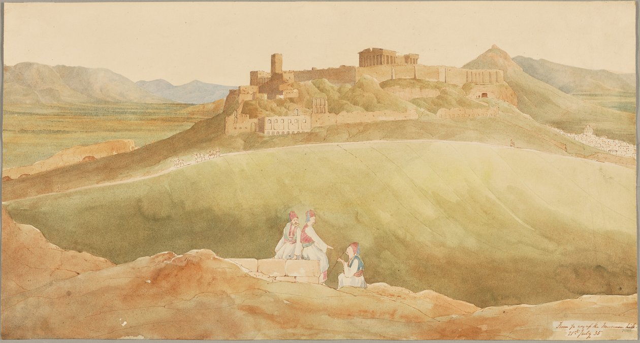 Vista da Acrópole, Atenas, Grécia de Henry Byam Martin
