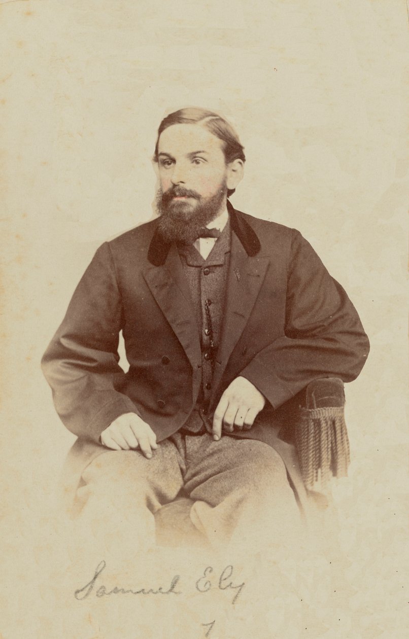 Carte-de-visite retrato de Samuel Ely, 1862-1869. de Henry C. Phillips