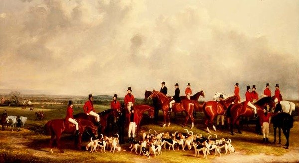 The Meet of the Buck Hounds, c.1845 de Henry Calvert