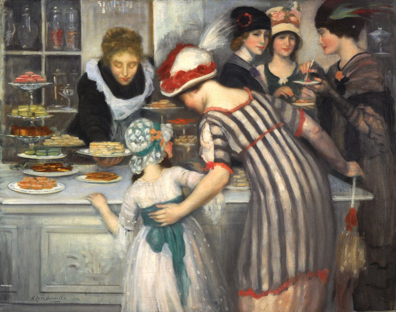 Na Pastelaria, 1911. de Henry Caro Delvaille