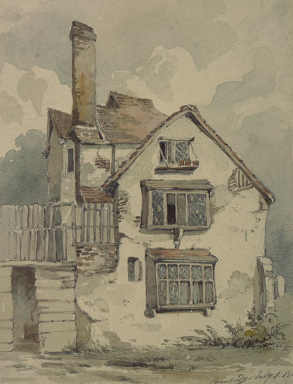 Uma casa antiga em Cambridge (wc no papel) de Henry Cave