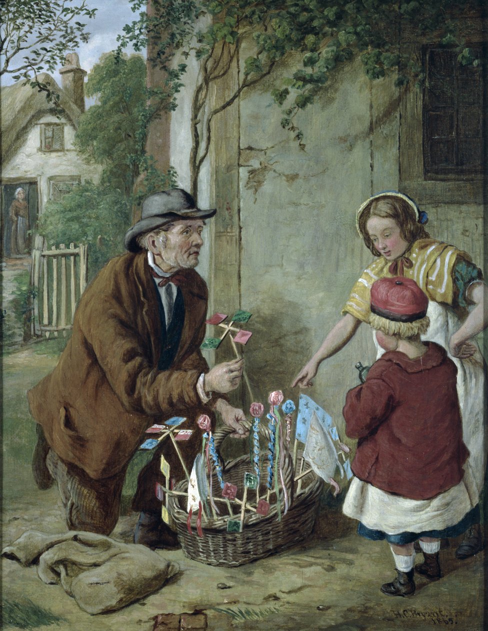 O novo brinquedo, 1865 de Henry Charles Bryant