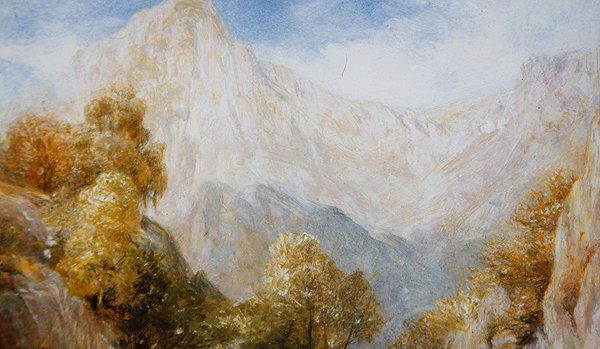 Nas Colinas, c.1850 (óleo sobre painel) de Henry Clarence Whaite