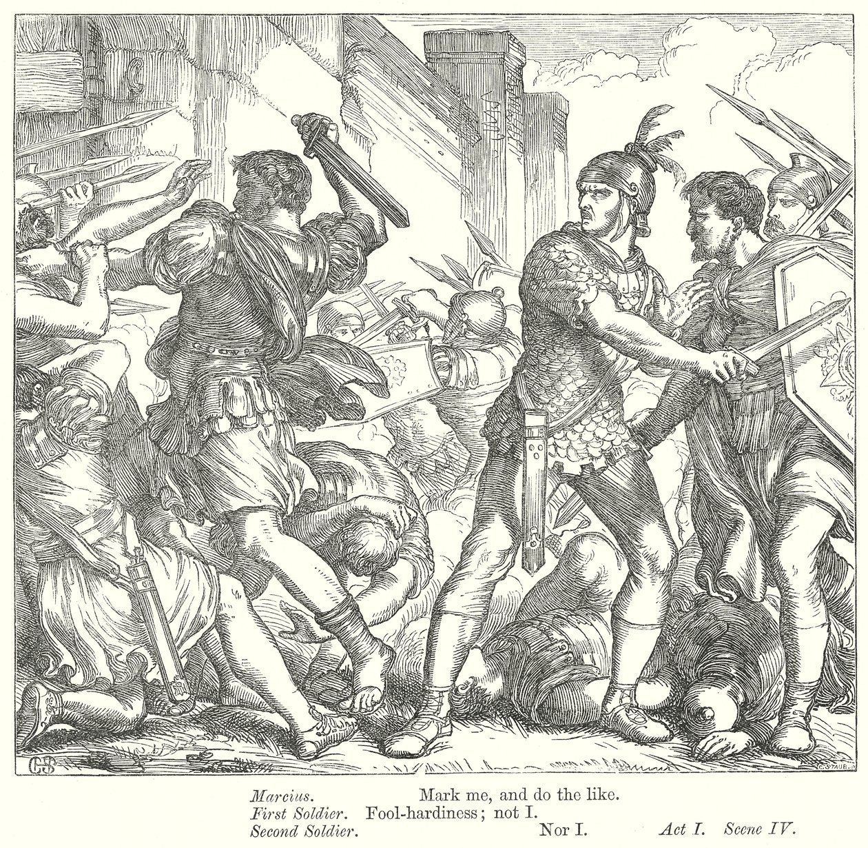 Coriolanus (gravura) de Henry Courtney (after) Selous