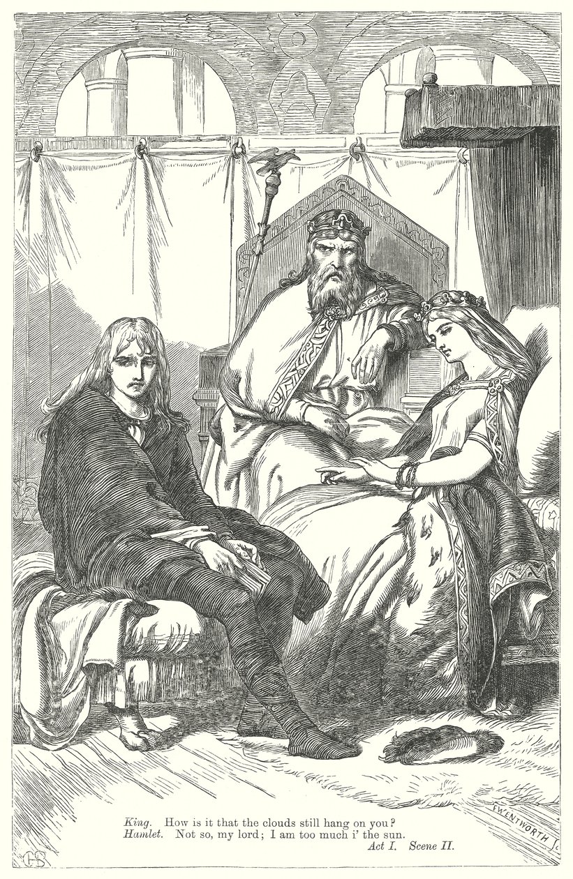 Hamlet (gravura) de Henry Courtney (after) Selous