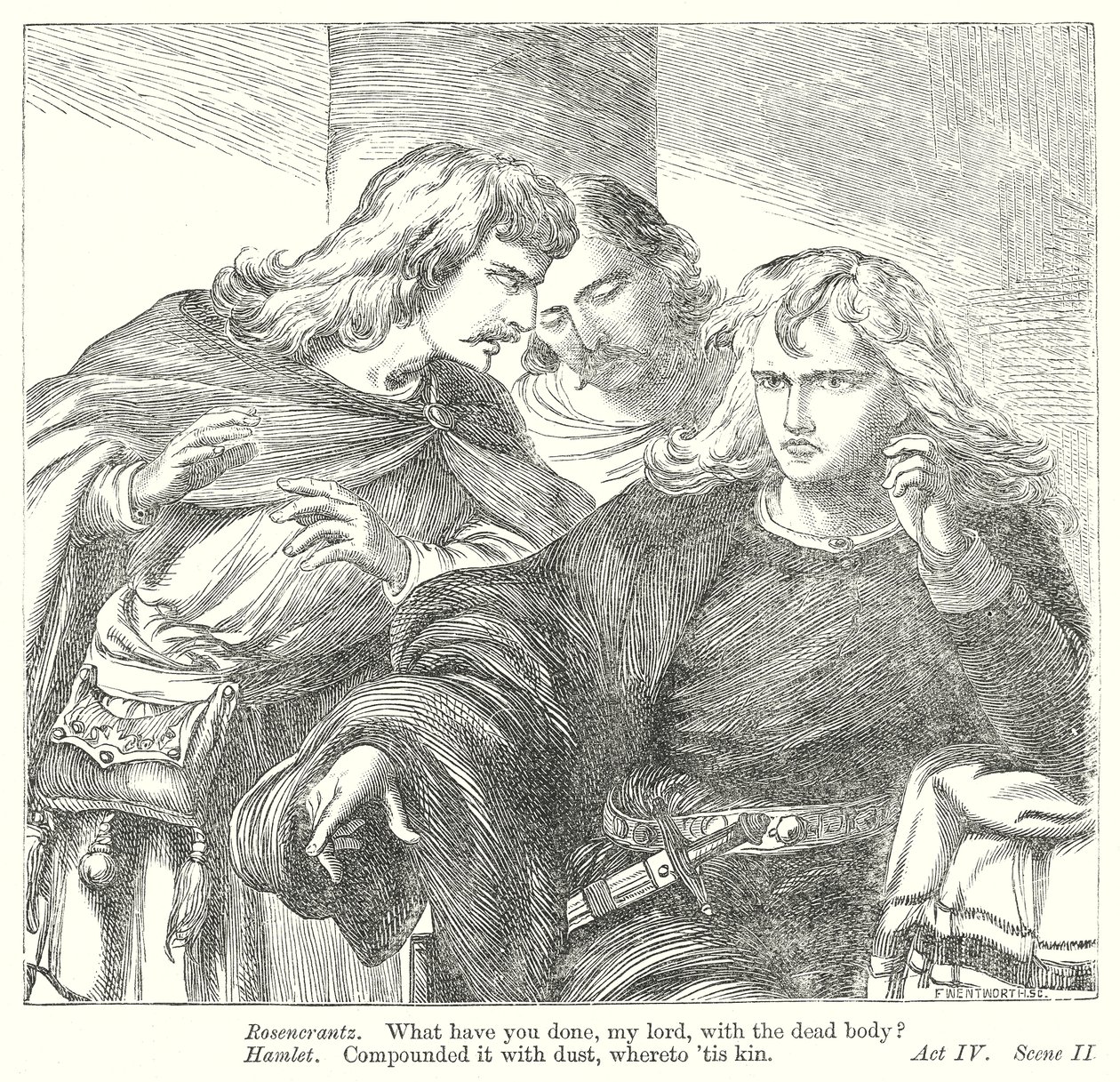 Hamlet (gravura) de Henry Courtney (after) Selous