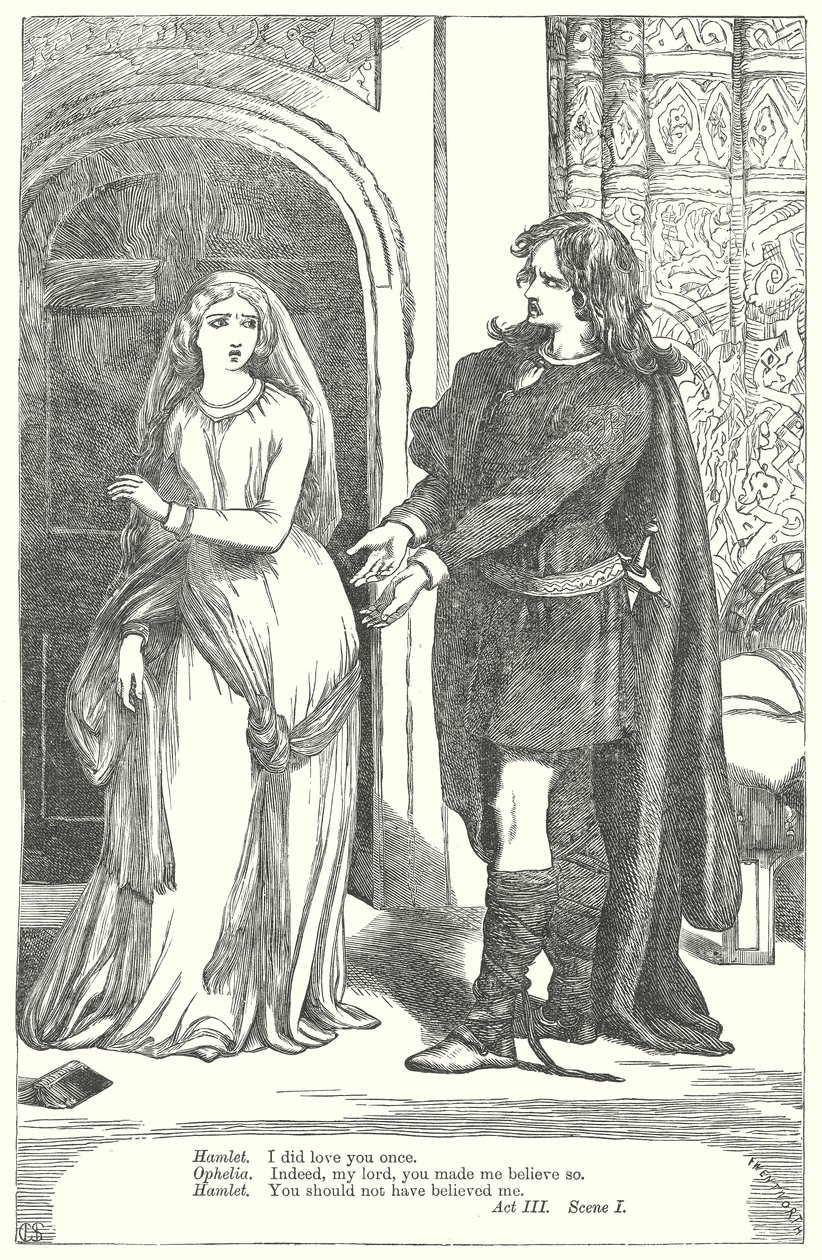 Hamlet (gravura) de Henry Courtney (after) Selous