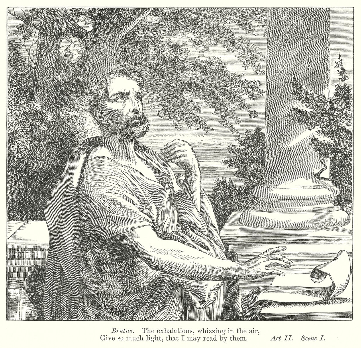 Júlio César (gravura) de Henry Courtney (after) Selous