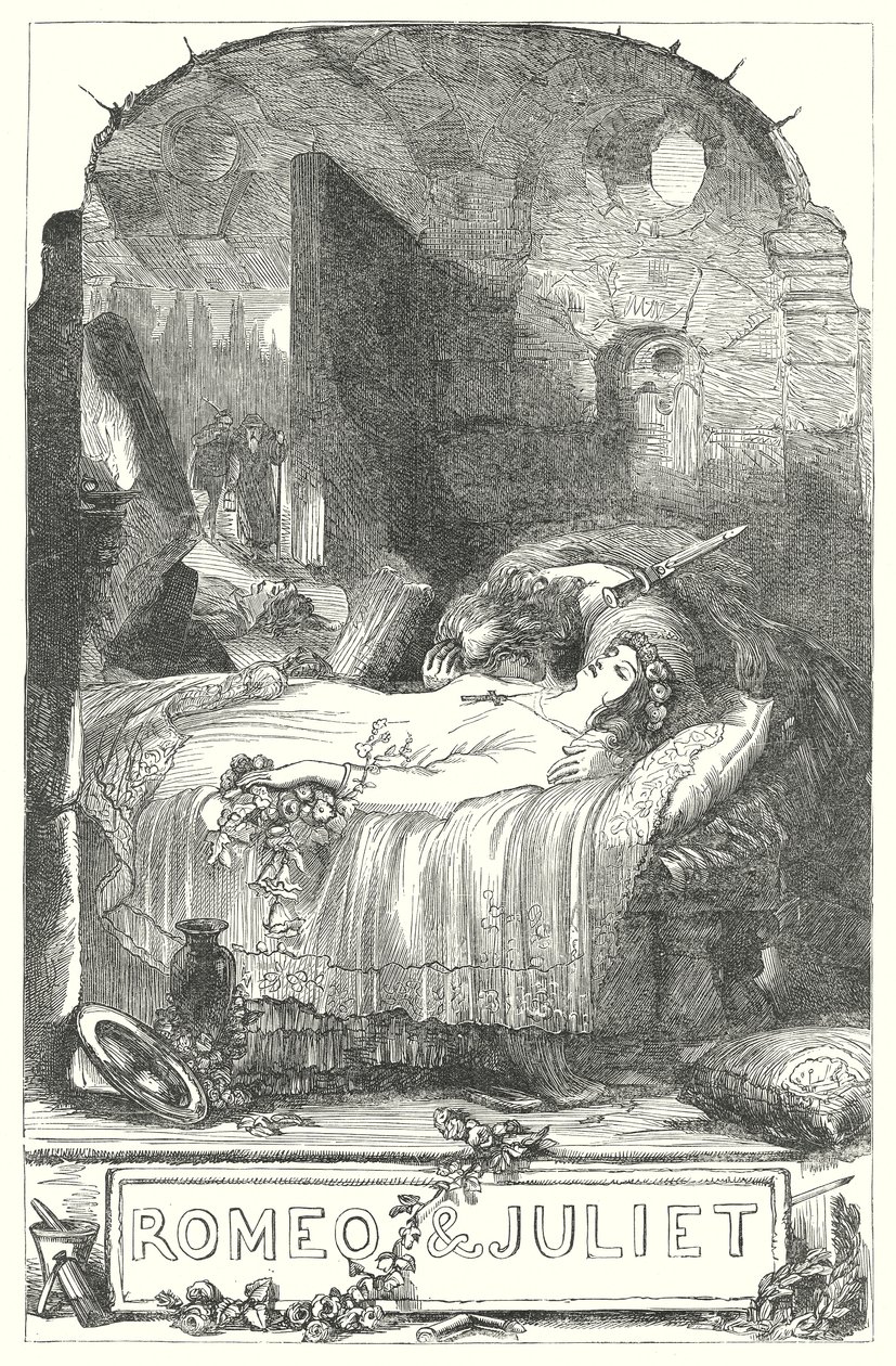 Romeu e Julieta (gravura) de Henry Courtney (after) Selous