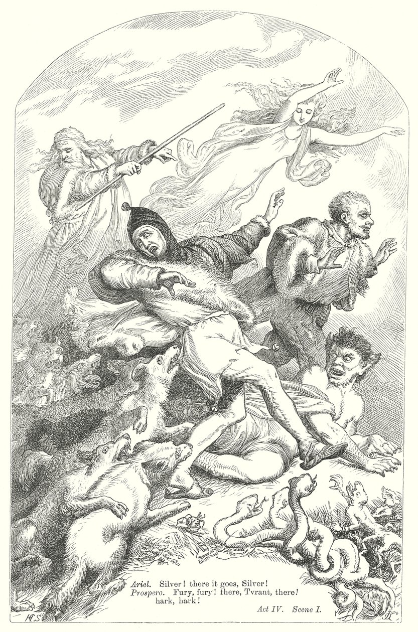 A Tempestade (gravura) de Henry Courtney (after) Selous