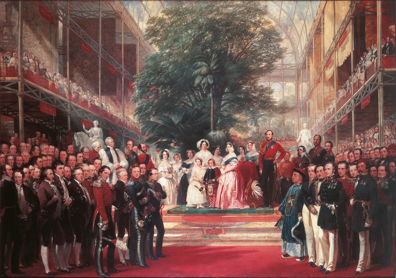 A Rainha Victoria inaugura a Grande Exposição no Hyde Park de Henry Courtney Selous