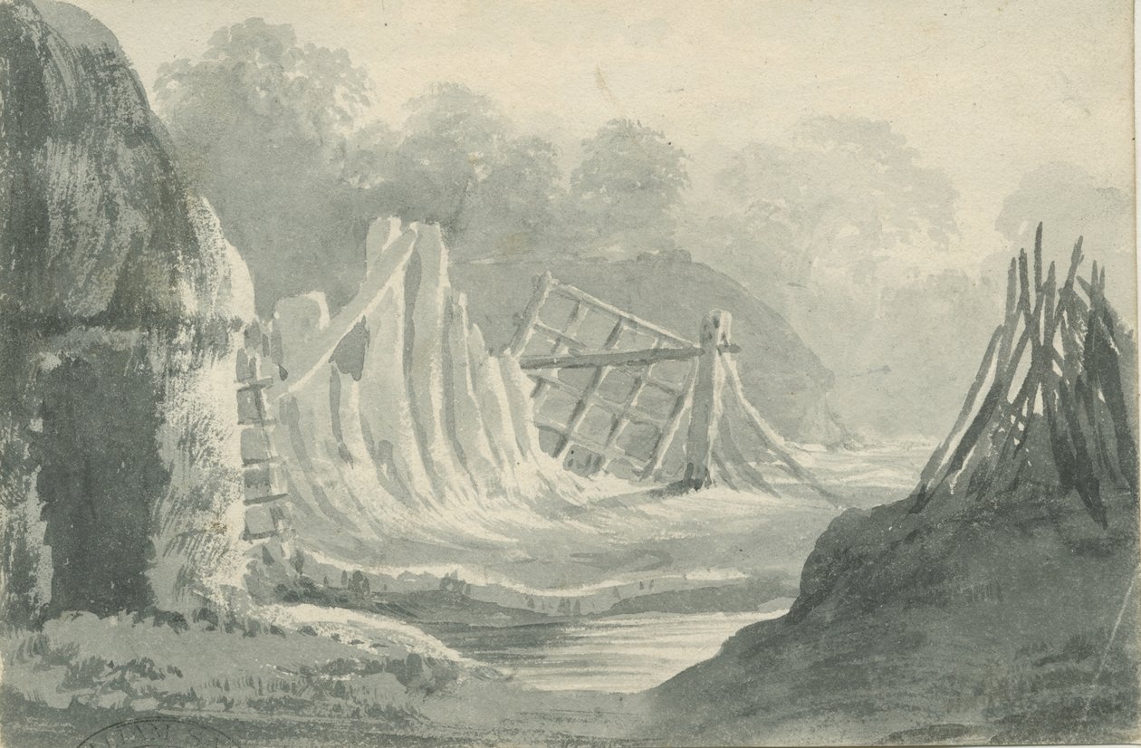 Lichfield - Edial: desenho de lavagem sépia, nd [1788-1855] (desenho) de Henry Curzon Allport