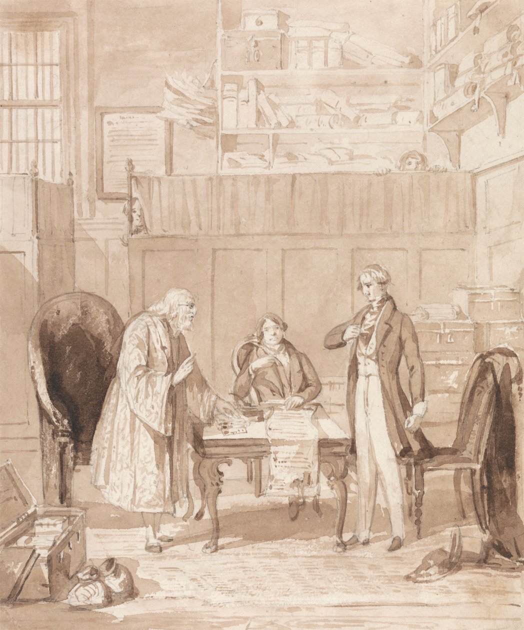 A Vida de um Nobre: Cena a Sexta - The Usurer de Henry Dawe
