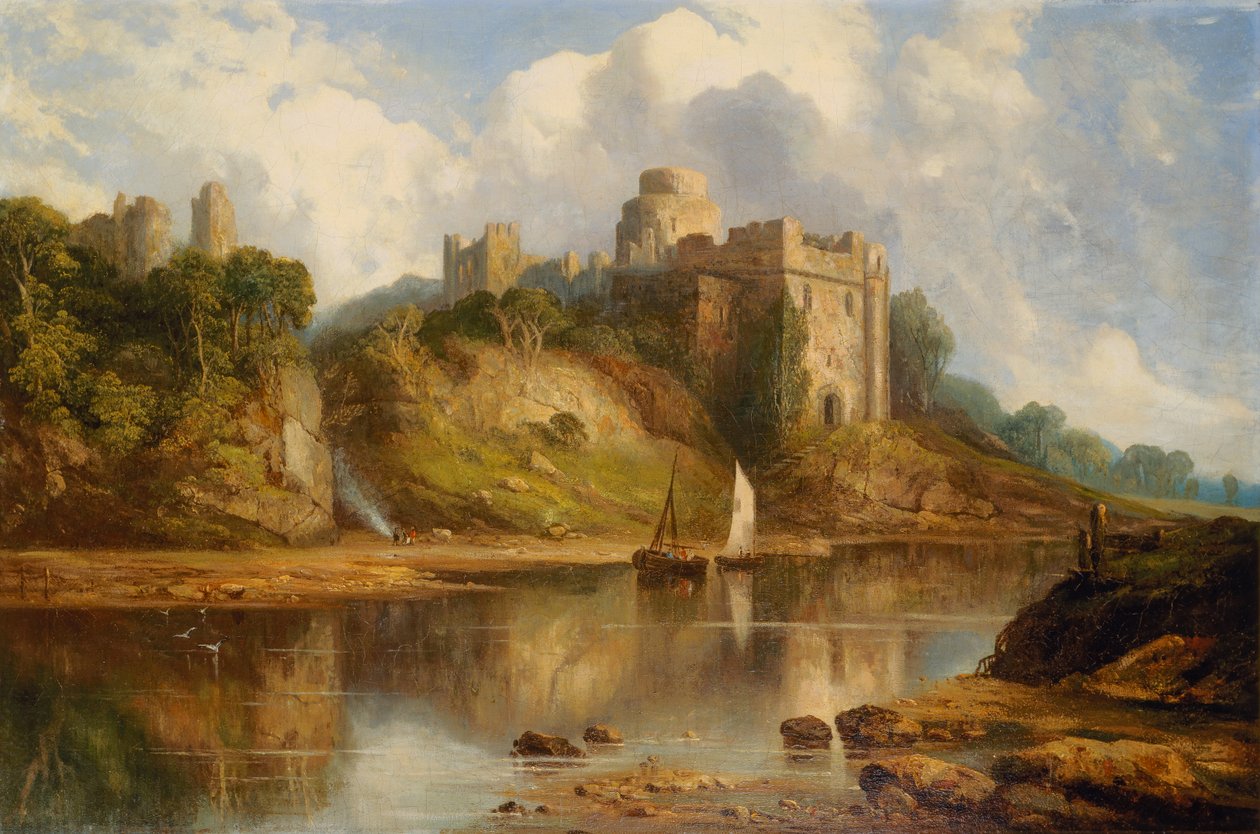Castelo de Pembroke (óleo sobre tela) de Henry Dawson
