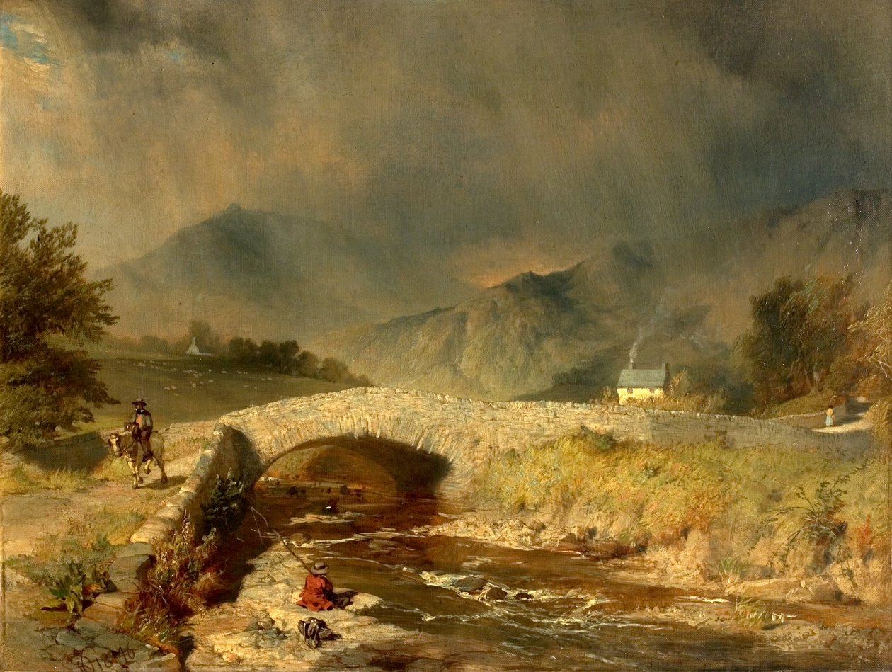 Stormy Weather perto de Ambleside, Cumbria, 1846 de Henry Dawson