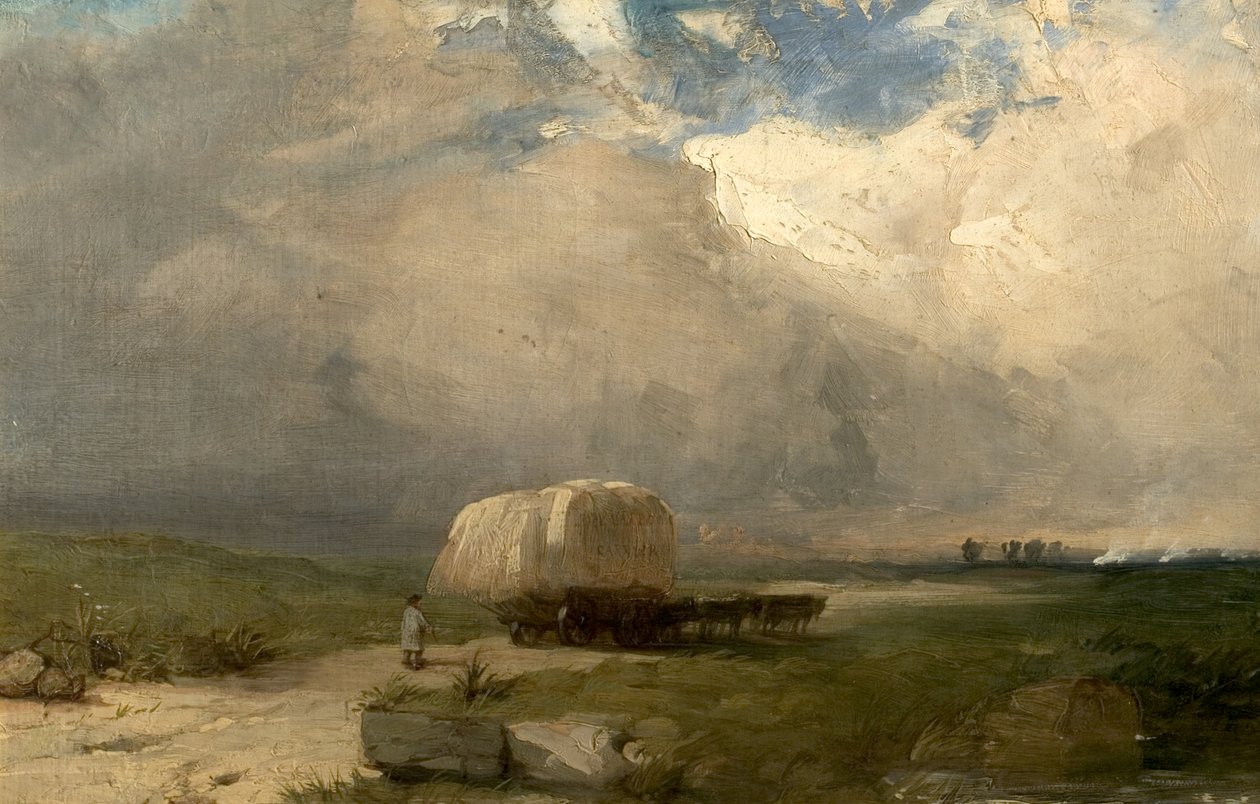 O vagão do portador, c.1845 de Henry Dawson