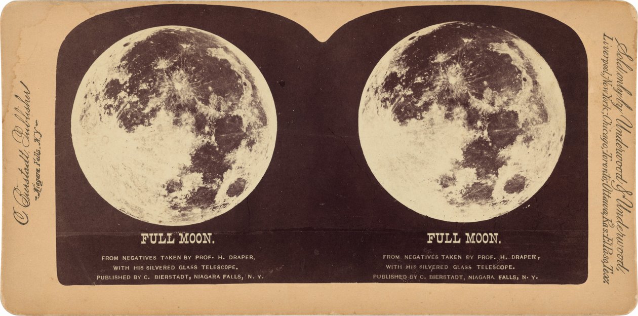 "Lua Cheia", 1860 (foto) de Henry Draper
