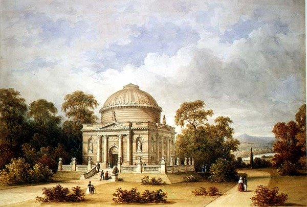 Um Design para o Mausoléu Hamilton (aguarela) de Henry Edmund Goodridge