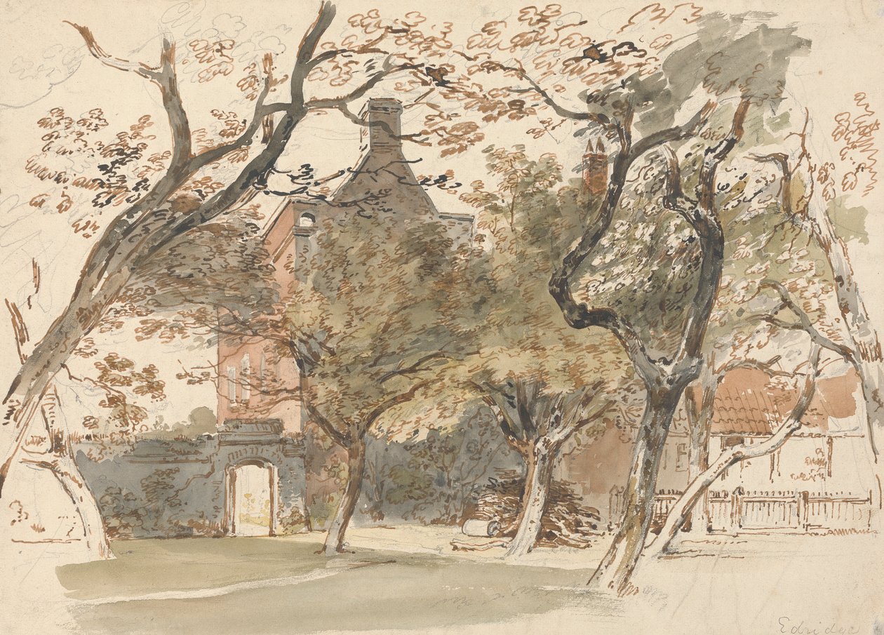 Parte de uma Casa e Jardim de Henry Edridge