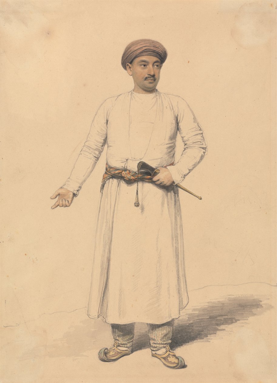 Retrato de um príncipe indiano de Henry Edridge