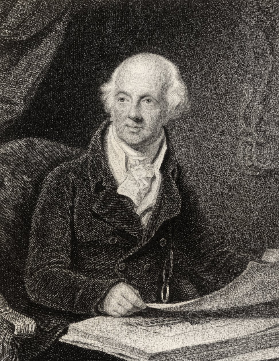Sir Abraham Hume, 2º Baronete, gravado por J.Jenkins, da National Portrait Gallery, volume II, publicado em 1835 de Henry Edridge
