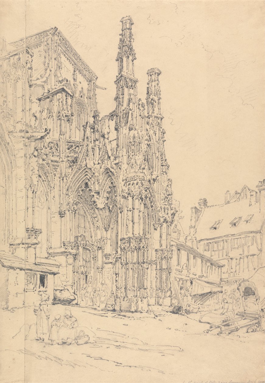 Pórtico Sul de Notre Dame, Louviers de Henry Edridge