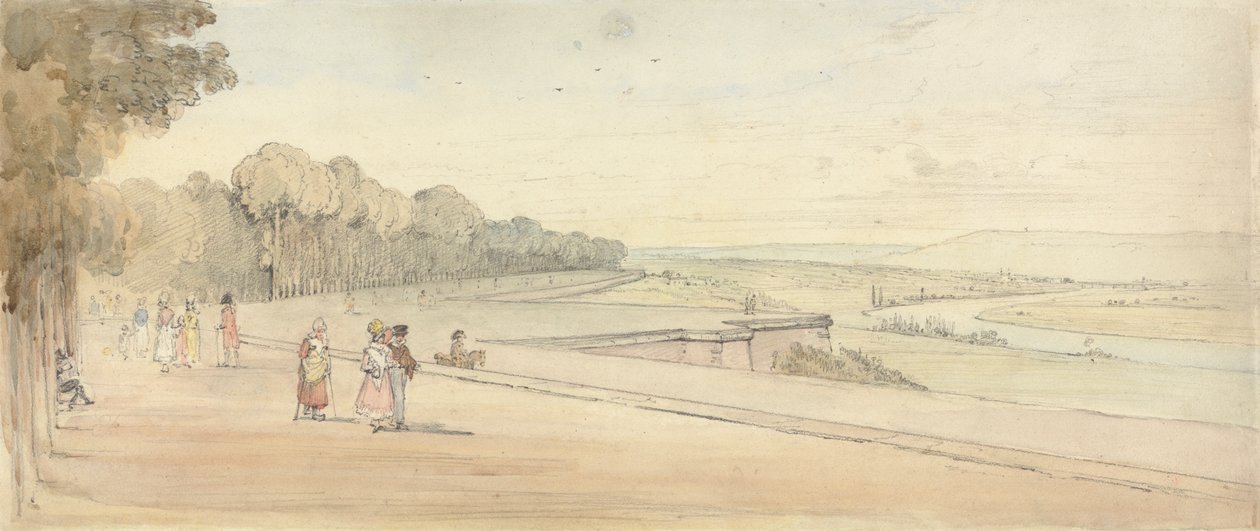 Terraço em St. Germain-en-Laye de Henry Edridge
