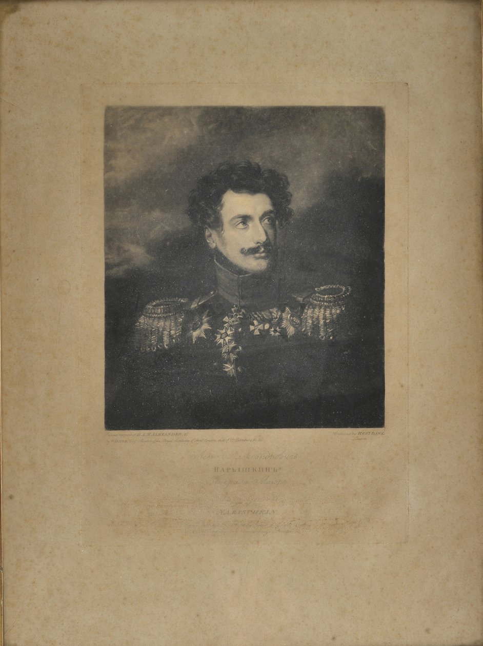 Retrato do general Lev Alexandrovich Naryshkin 1785-1846 de Henry Edward Dawe