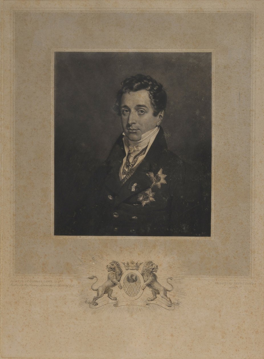 Retrato de Kyrill Alexandrovich Naryshkin 1786-1838 de Henry Edward Dawe