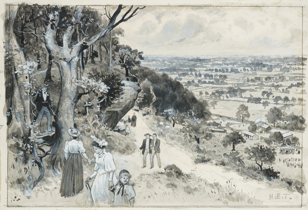 Alderley Edge, um piquenique de Henry Edward Tidmarsh