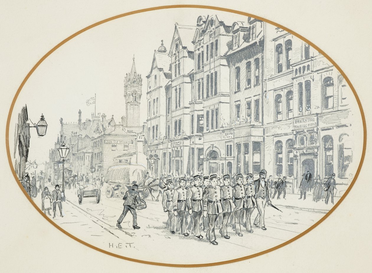 Refúgio dos Rapazes, Strangeways (lápis, tinta) de Henry Edward Tidmarsh