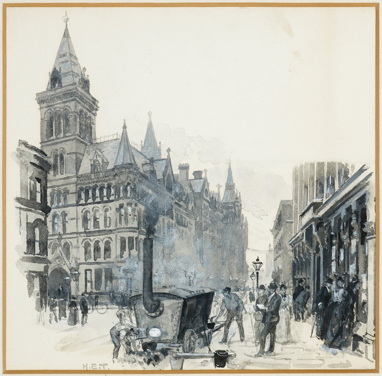 Corporation Road Making, Princess Street e Town Hall de Henry Edward Tidmarsh