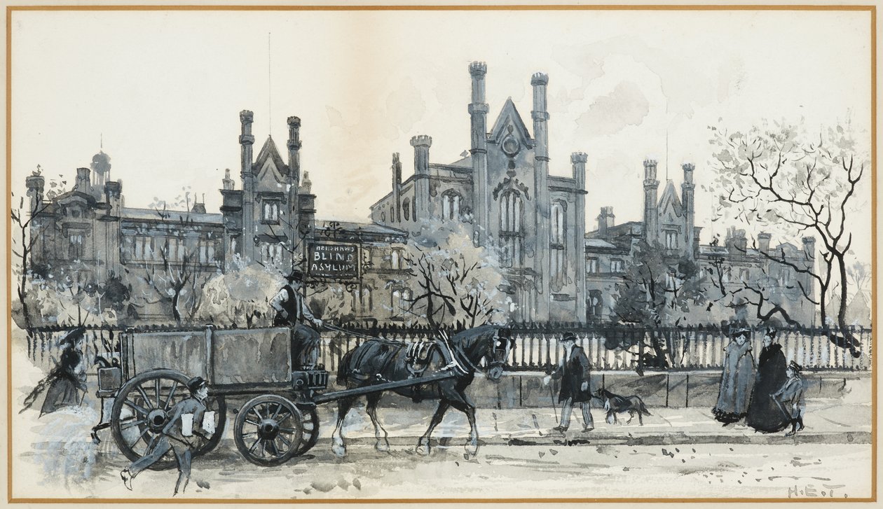 Asilo para cegos de Henshaw e escolas para surdos e mudos. Old Trafford de Henry Edward Tidmarsh