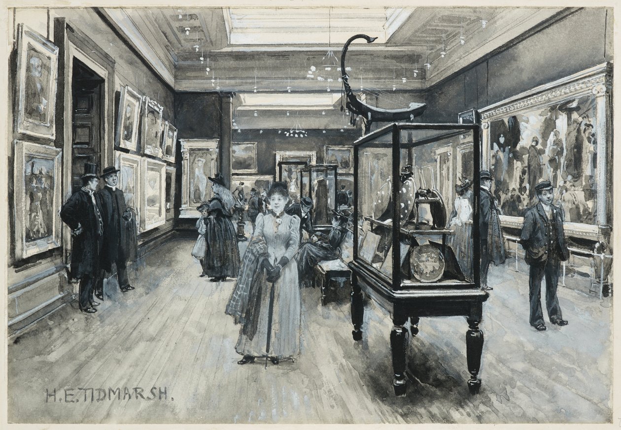 Vista interior da Galeria de Arte de Henry Edward Tidmarsh