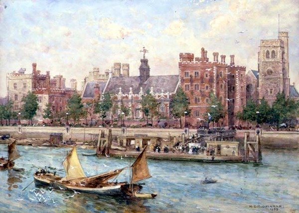 Palácio Lambeth da Ponte de Henry Edward Tidmarsh