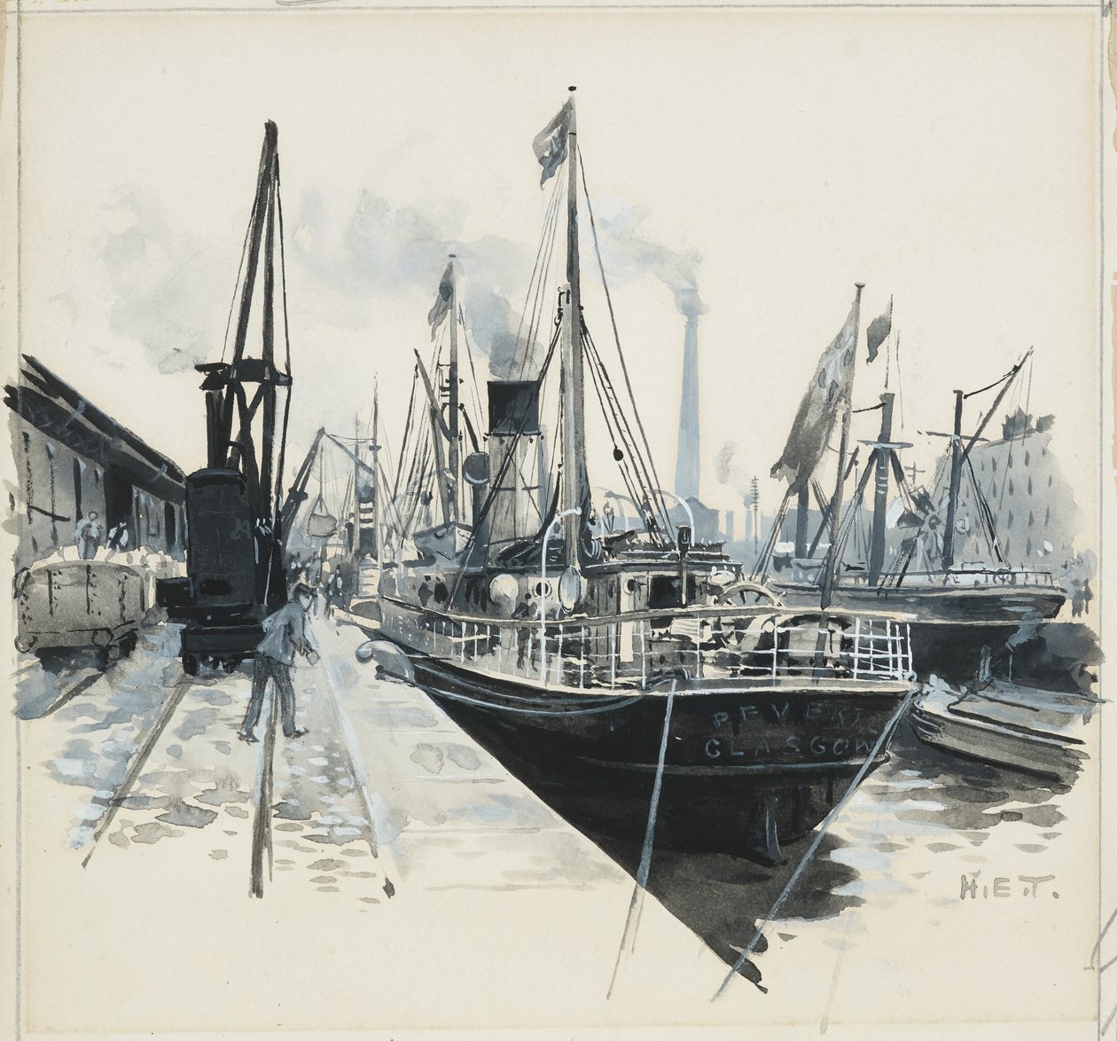 Carregamento em Pomona Dock de Henry Edward Tidmarsh