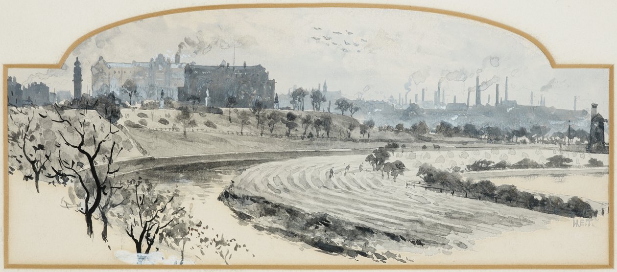 Peel Park e Pendleton a partir do Crescent de Henry Edward Tidmarsh