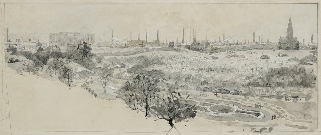 Cemitério de Phillips Park e fábrica de gás de Bradford Road de Henry Edward Tidmarsh