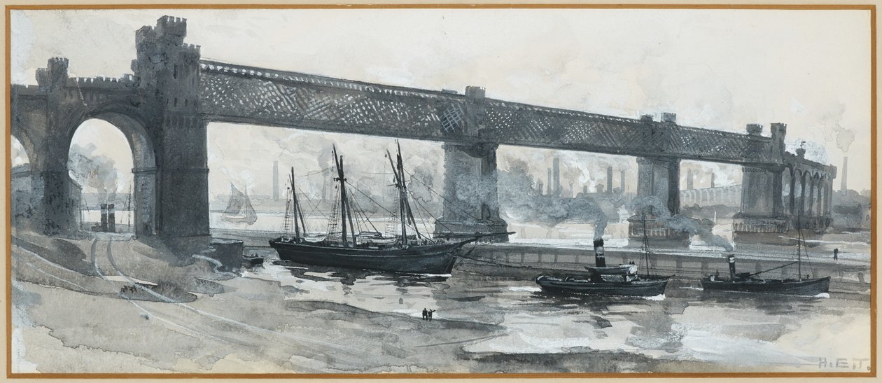 Ship Canal, Ponte de Runcorn de Henry Edward Tidmarsh