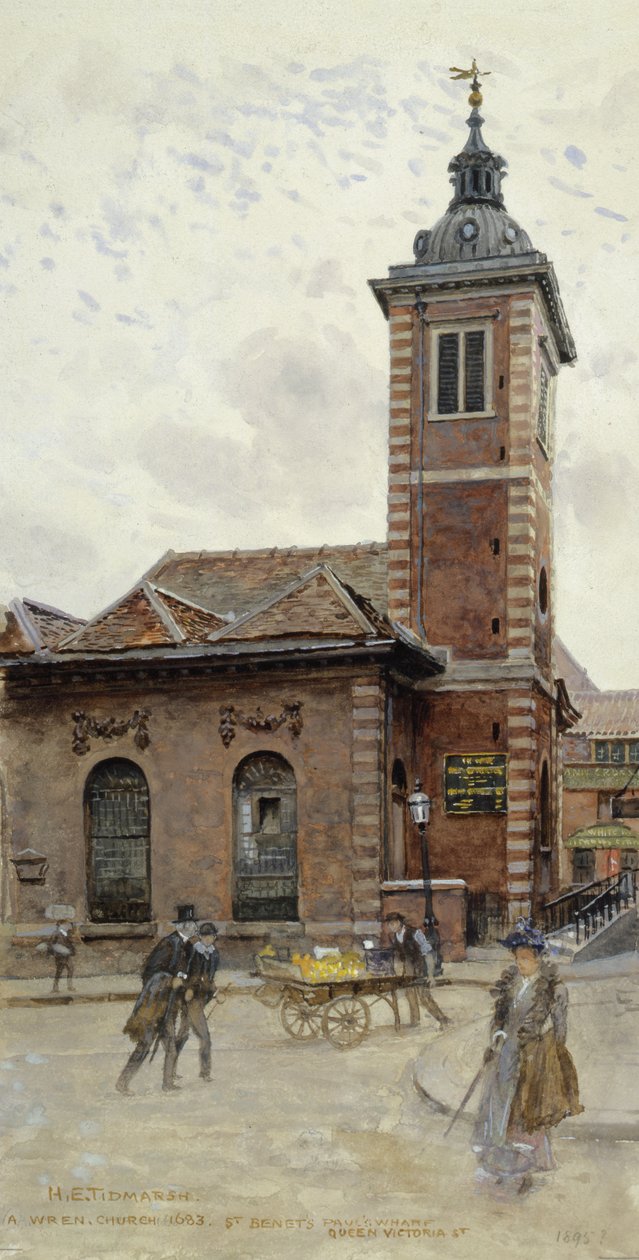 St Benets, Pauls Wharf, Queen Victoria Street de Henry Edward Tidmarsh