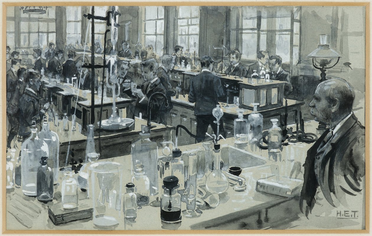 O Laboratório de Química, Grammar School de Henry Edward Tidmarsh