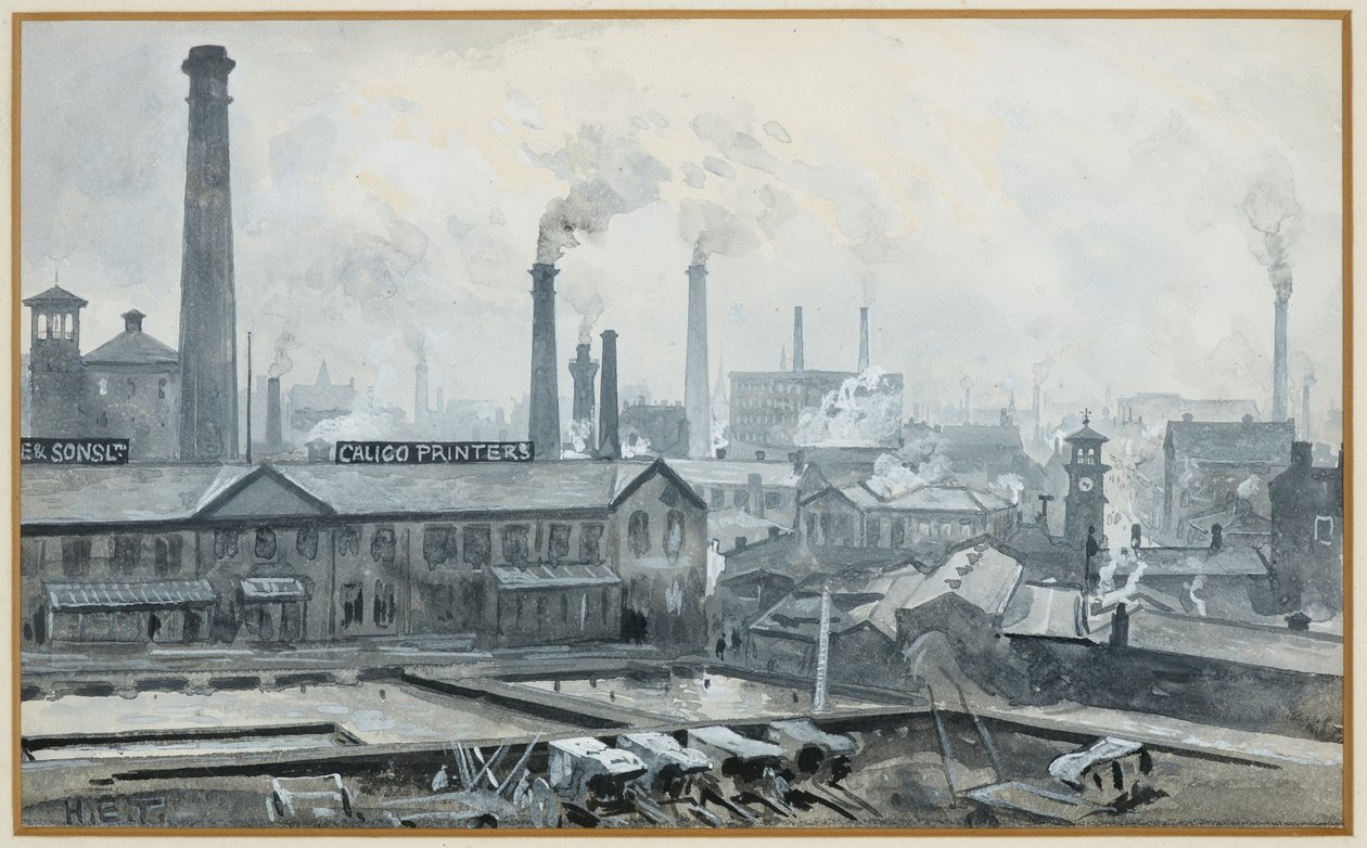 Vista da estação de London Road, Hoyle