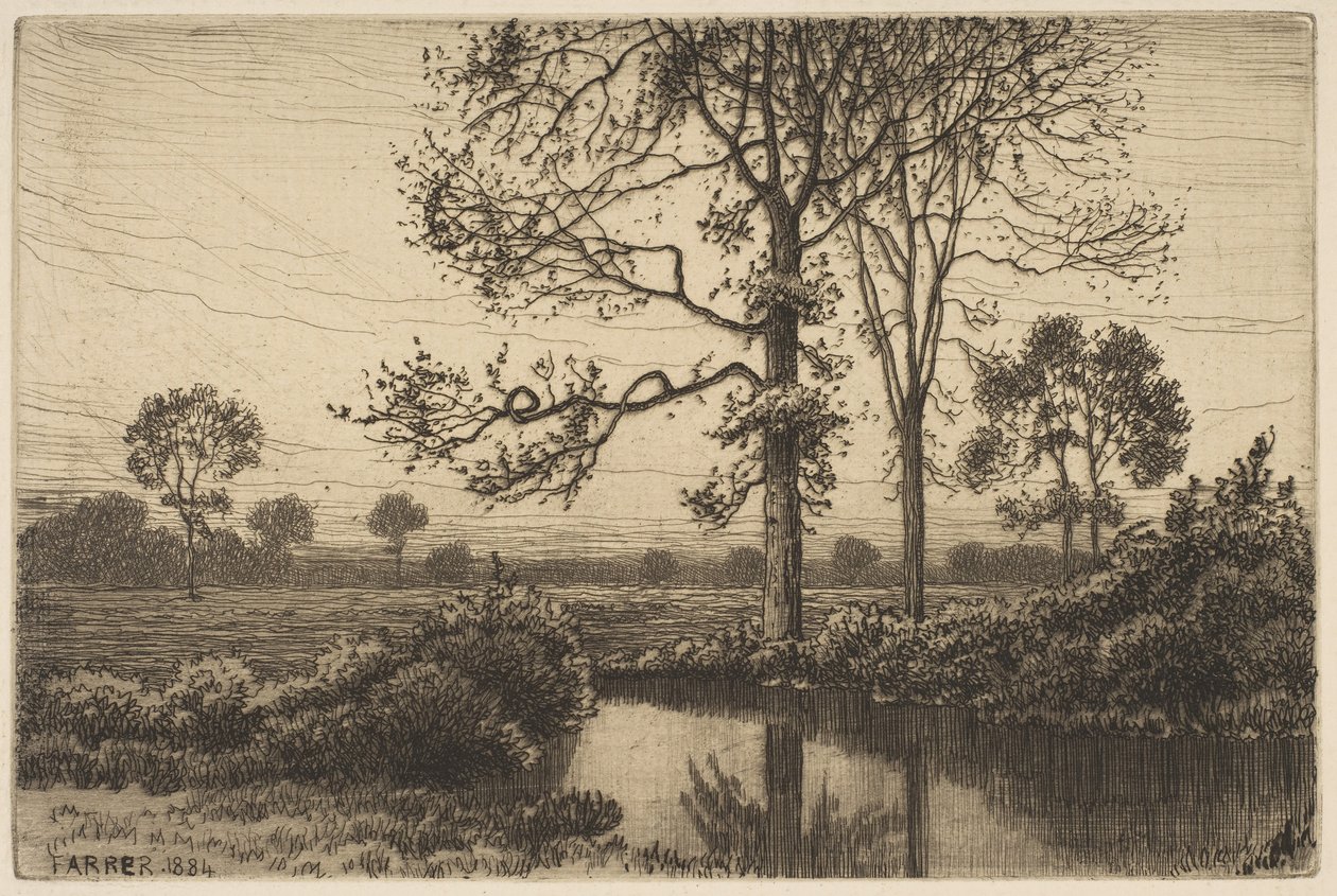 Outonos cinza e melancólico, 1884. de Henry Farrer